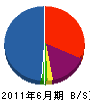 松村興業 貸借対照表 2011年6月期