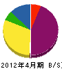 山田塗装 貸借対照表 2012年4月期