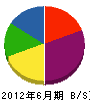 田尻工業 貸借対照表 2012年6月期