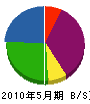 篠田組 貸借対照表 2010年5月期