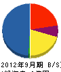 新日本建設 貸借対照表 2012年9月期