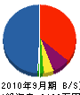 大野電気 貸借対照表 2010年9月期