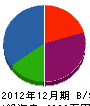 飯島設備 貸借対照表 2012年12月期