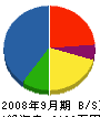 堂井電設 貸借対照表 2008年9月期