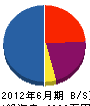 藤井工業 貸借対照表 2012年6月期