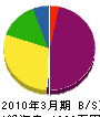 篠田塗装 貸借対照表 2010年3月期