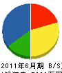 澤田組 貸借対照表 2011年6月期