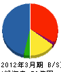 日本エレクトロニツクシステムズ 貸借対照表 2012年3月期