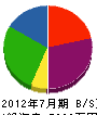 池田塗装 貸借対照表 2012年7月期