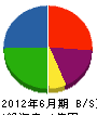 東亜電建工業 貸借対照表 2012年6月期