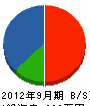 橋本土建 貸借対照表 2012年9月期