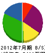 清藤電気 貸借対照表 2012年7月期