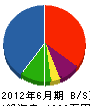 堀田設備 貸借対照表 2012年6月期