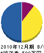 佐藤建設 貸借対照表 2010年12月期