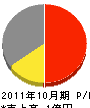 東九州電設工業 損益計算書 2011年10月期