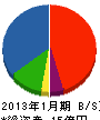 武田 貸借対照表 2013年1月期