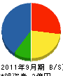 伊藤組 貸借対照表 2011年9月期