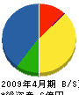田中建設 貸借対照表 2009年4月期