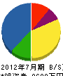 藤枝建設 貸借対照表 2012年7月期