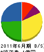 田辺建設 貸借対照表 2011年6月期