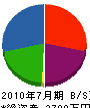 渡辺開発 貸借対照表 2010年7月期
