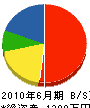 西森建設 貸借対照表 2010年6月期