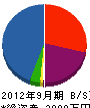飯田塗装店 貸借対照表 2012年9月期