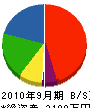 岡崎ポンプ機電 貸借対照表 2010年9月期
