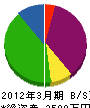 沢田工業 貸借対照表 2012年3月期