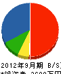 佐藤工業 貸借対照表 2012年9月期