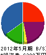 若田緑地建設 貸借対照表 2012年5月期