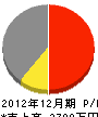 田中設備興業 損益計算書 2012年12月期