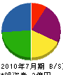 恵南電機 貸借対照表 2010年7月期