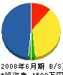 澤＊電機 貸借対照表 2008年6月期