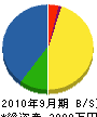 渡辺通信システム 貸借対照表 2010年9月期