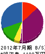 相沢電気 貸借対照表 2012年7月期
