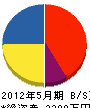 松井工務店 貸借対照表 2012年5月期