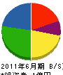 篠田設備 貸借対照表 2011年6月期