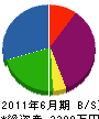 中川塗装 貸借対照表 2011年6月期