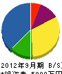 太田設備 貸借対照表 2012年9月期