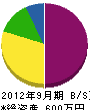 藤井塗装店 貸借対照表 2012年9月期