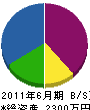 青山建設 貸借対照表 2011年6月期