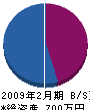 松澤造園 貸借対照表 2009年2月期