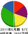 和田建設工業 貸借対照表 2011年6月期