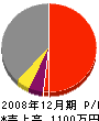 椿山工業 損益計算書 2008年12月期