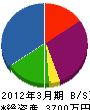 松島建設 貸借対照表 2012年3月期