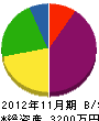 渡昭工務店 貸借対照表 2012年11月期
