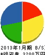 永田硝子 貸借対照表 2013年1月期