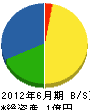 小坂組 貸借対照表 2012年6月期
