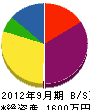 辻組 貸借対照表 2012年9月期